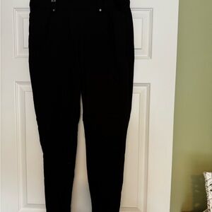 Maurices Black Ribbed Waistband Pants